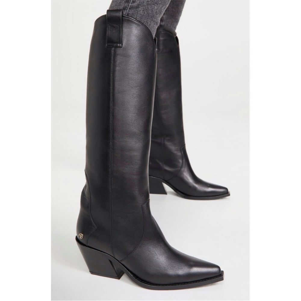 Anine Bing Tall Tania Boots in Black Size 36